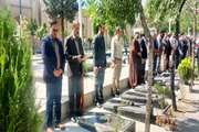 شرکت مدیر کل، معاون توسعه و پرسنل دامپزشکی استان کردستان در مراسم غبارروبی مزار شهدا در اولین روز هفته جهادکشاورزی